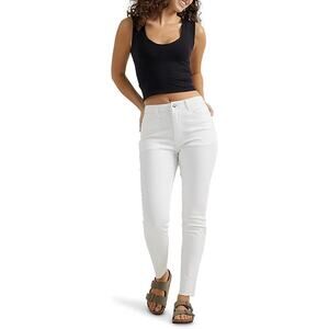 Wrangler Women's 4/27 White High Rise Unforgettable Skinny Jeans Stretch K27-9